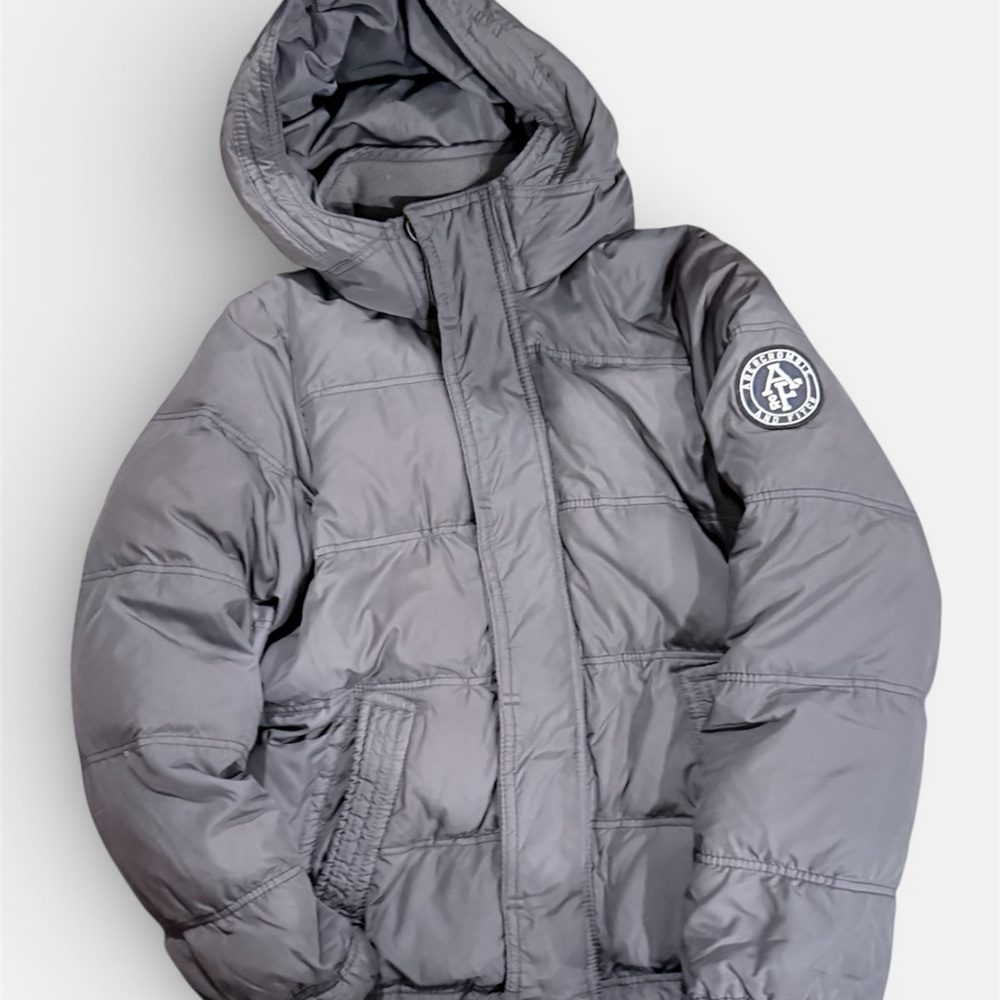 Abercrombie & Fitch Gray Puffer Jacket